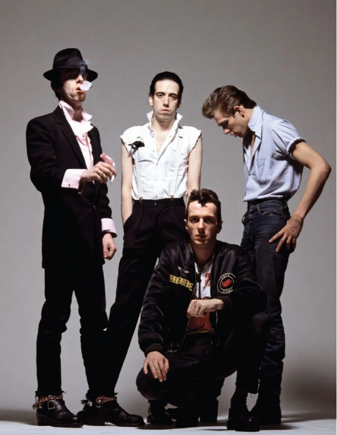 The Clash in their 1950s inspired Rockabilly attire, circa 1979. Photograph by Mark Hanauer.