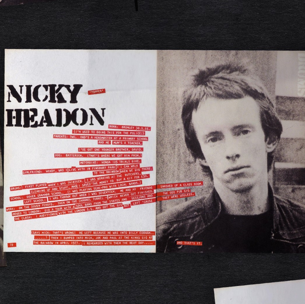 Drummer Topper Headon