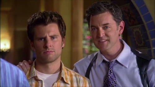 photo of Carlton Lassiter with his arm around Shawn Spencer in Psych