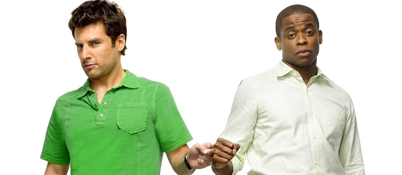 photo of shawn and gus fist bumping