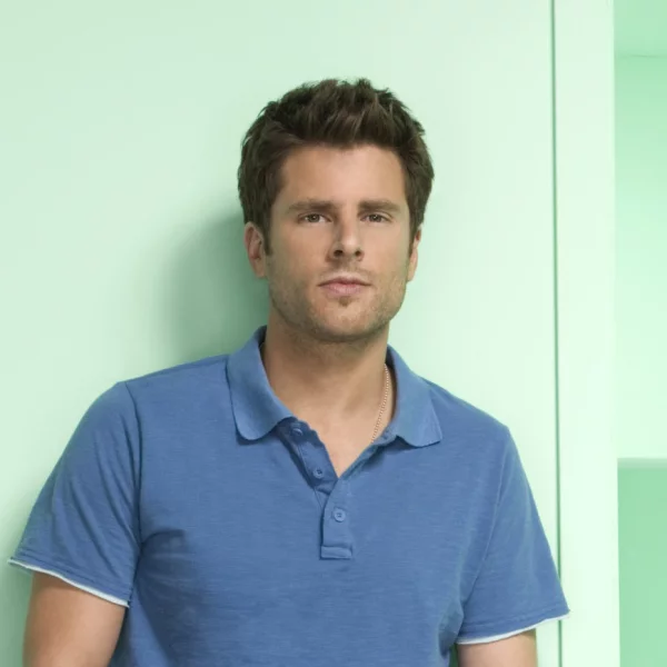 portrait of James Roday Rodriguez as Shawn Spencer
