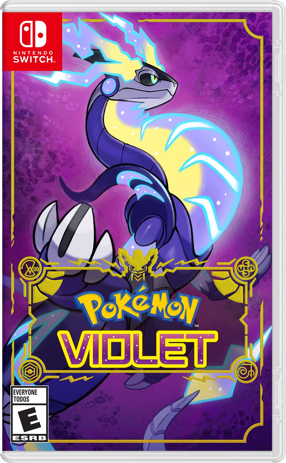 the cover of pokemon violet, featuring miraidon