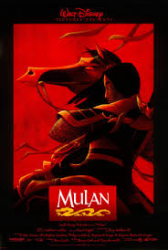 The movie poster of Disney's animated movie Mulan