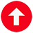 A red circle containing a white arrow pointing up. By clicking on this image, your screen will go back to the top of the page.