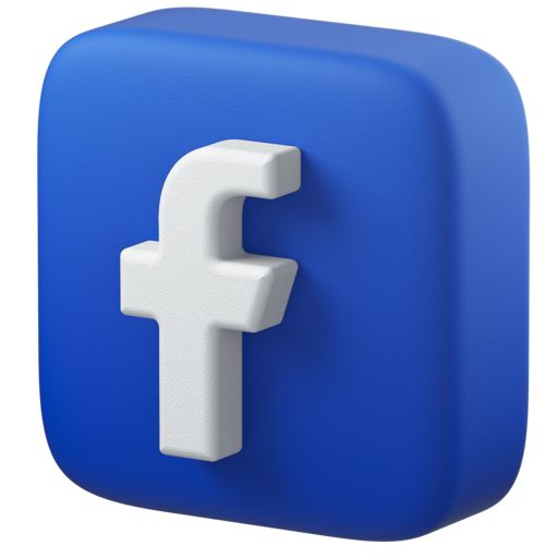 3D Facebook Logo