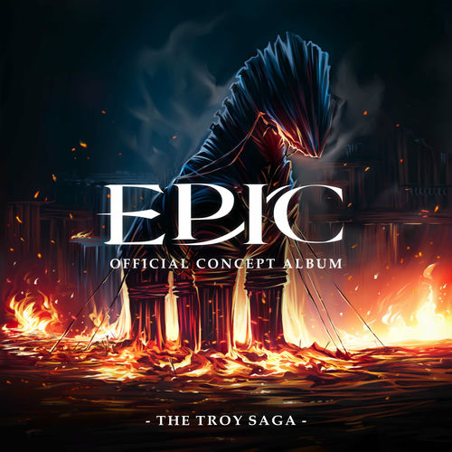 album cover of the troy saga depicting the wooden horse