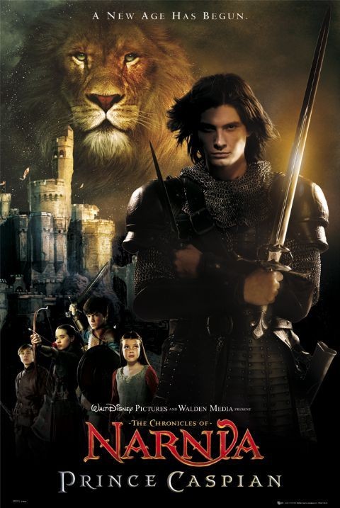 The movie poster for the third narnia movie