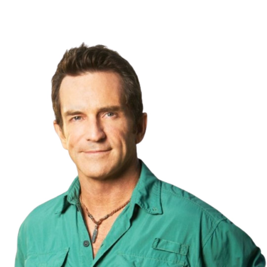 Jeff Probst head shot on a white background.