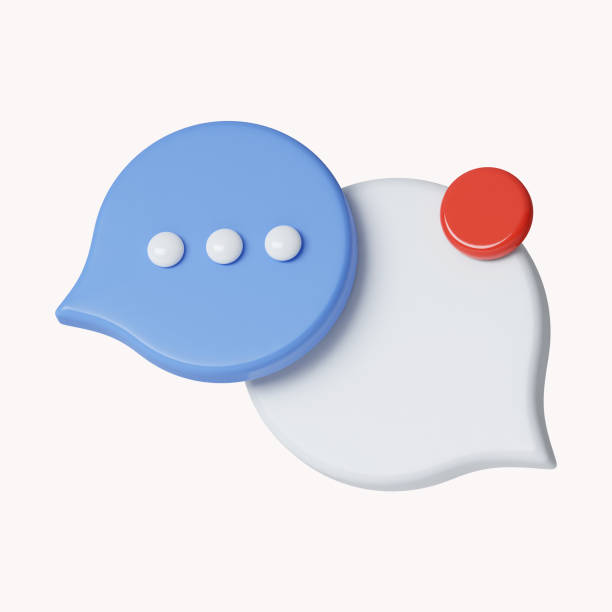 Two messages icon bubbles