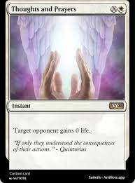 A meme about how you can pay any amount into X for your thoughts and prayers, it ultimately cannot help a person.