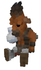 An in-game screenshot of a Goatman