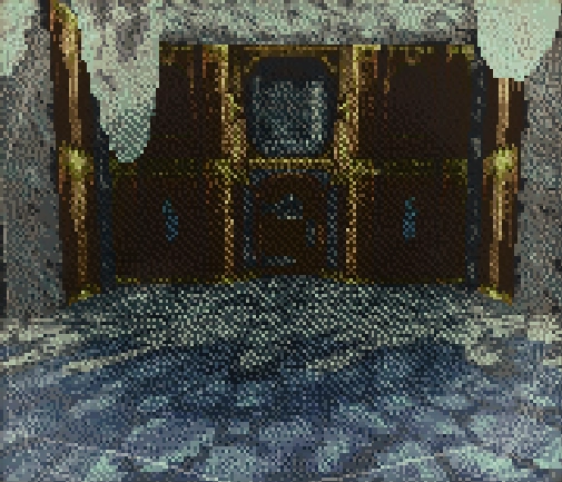 An in-game compendium image of the Crystal Caves