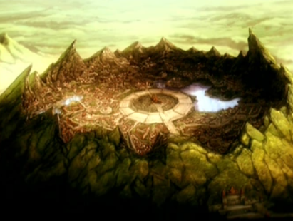 The capital of the Fire Nation, located inside a dormant volcano's caldera