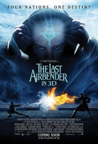 The promotional poster for the 2010 movie adaption of Avatar: The Last Airbender