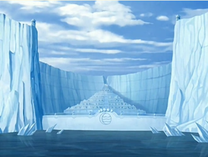 Sokka and Katara's village in the Southern Water Tribe