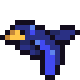 gif image of a blue bird flying