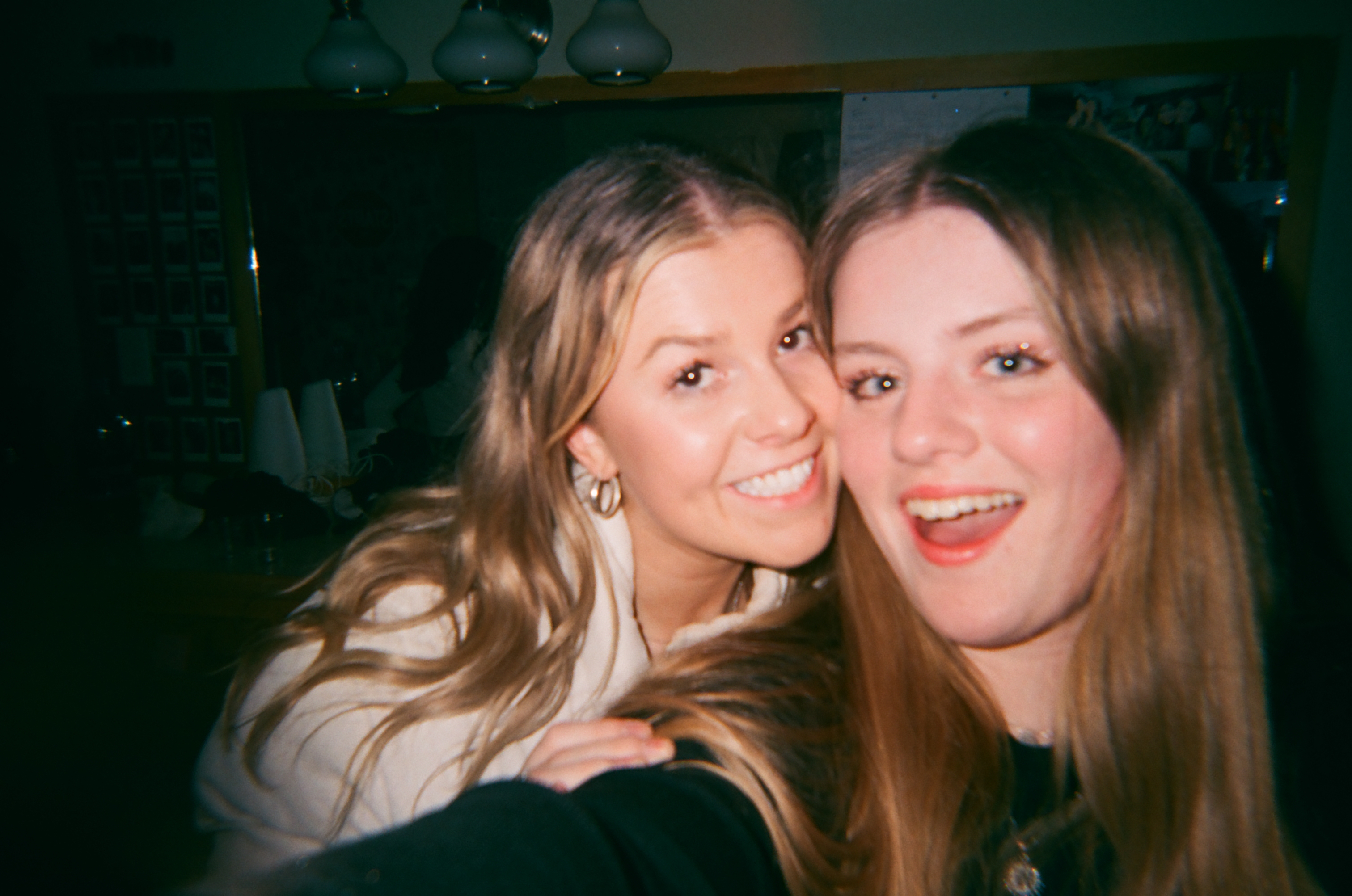 Selfie of two young women.