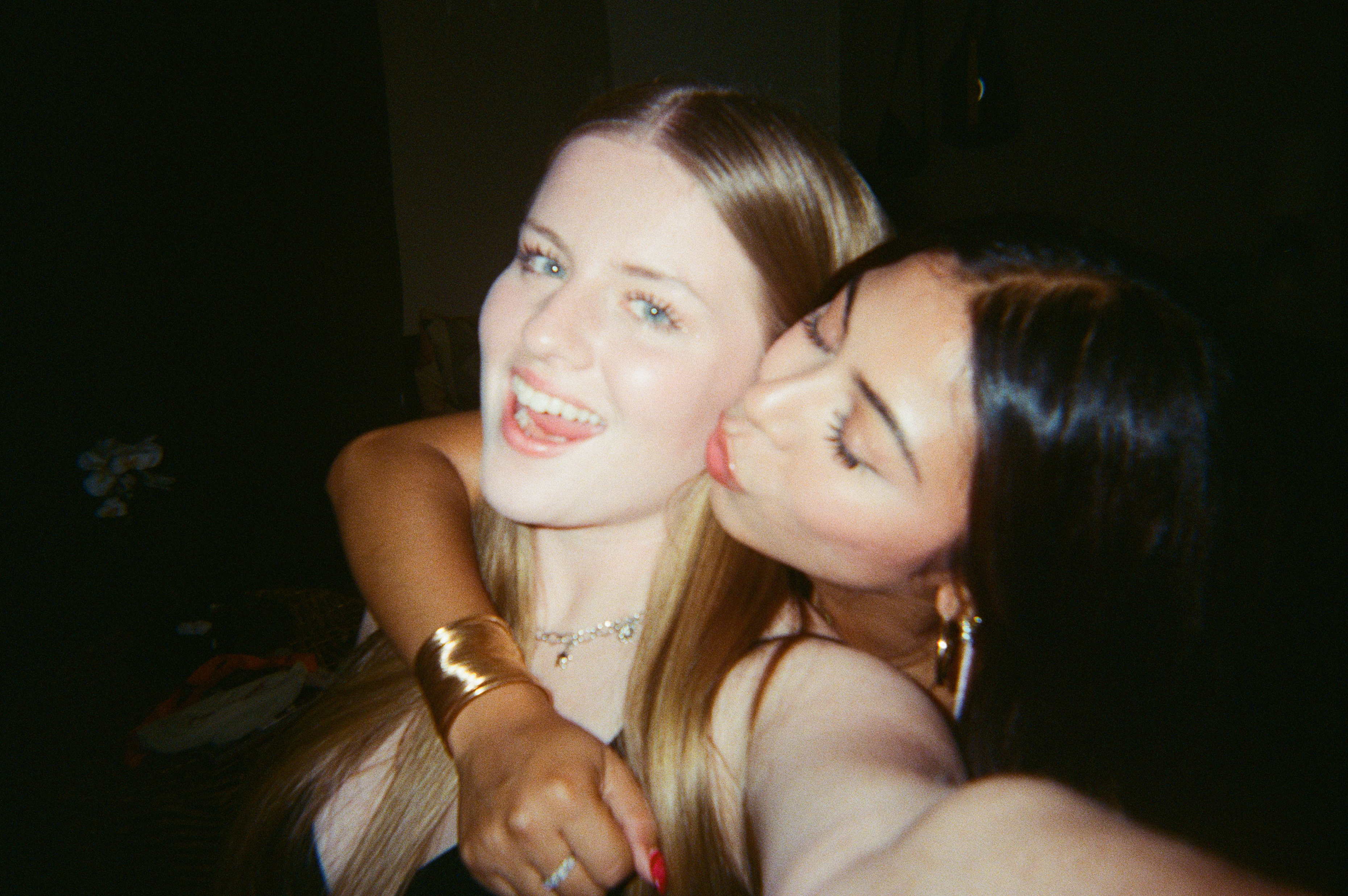 Selfie of two young women.